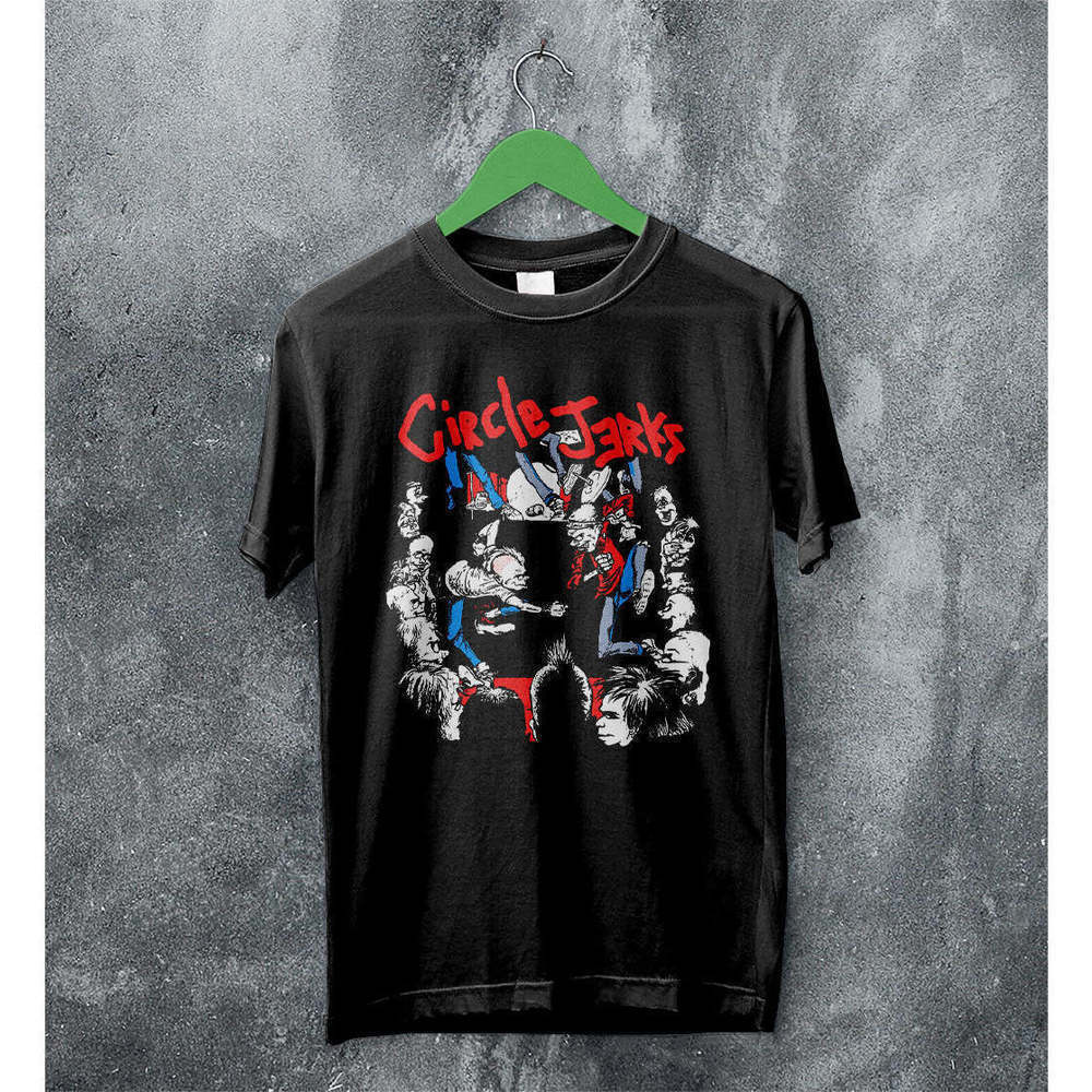 Circle Jerks Tour Punk Rock Band Music Graphic Album Fan Art T-Shirt